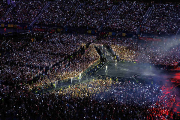 ▲스트레이 키즈 월드투어 일환 마드리드 공연(사진제공=JYP엔터테인먼트)