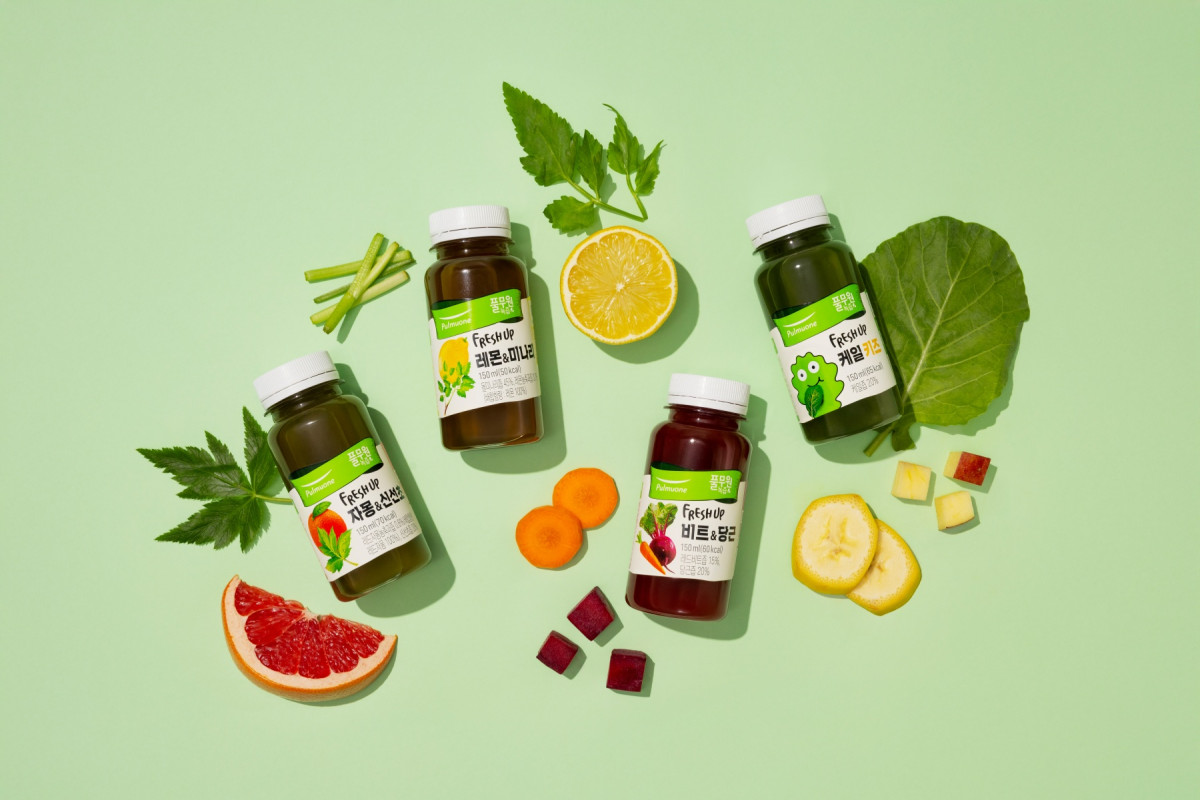▲풀무원녹즙 '프레시업 신제품 4종' (사진제공=풀무원녹즙)