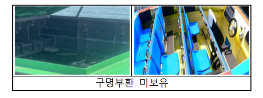 ▲구명부환 미보유 (소비자원)