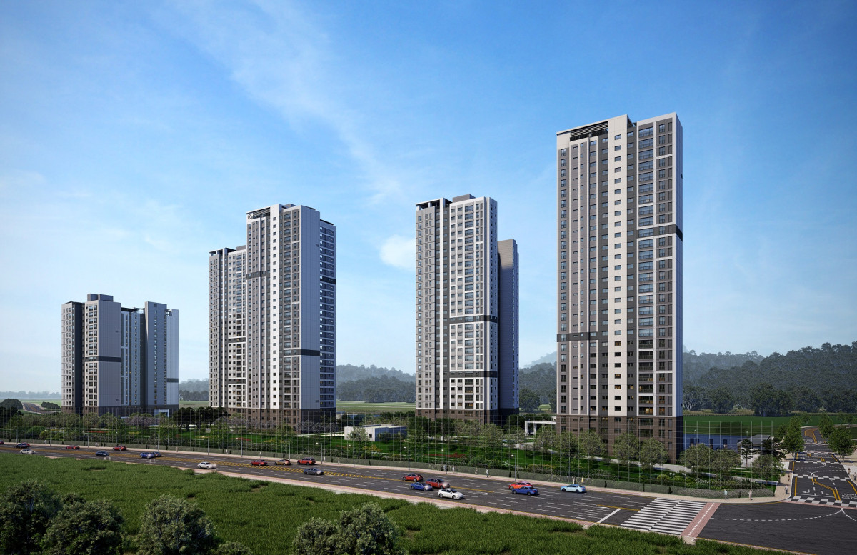 ▲대우건설 '왕숙 푸르지오 더 퍼스트' 투시도.  (사진제공=대우건설)