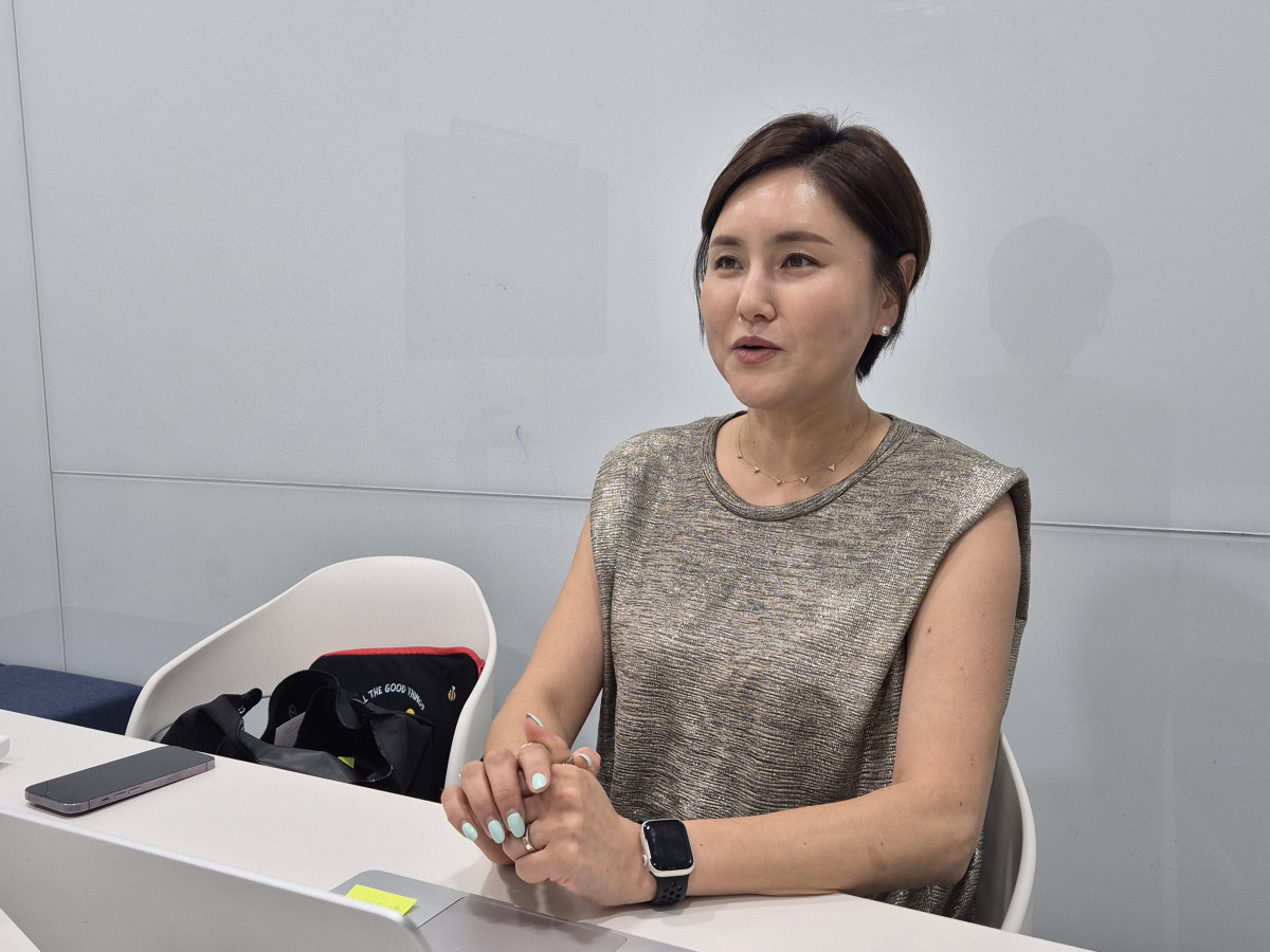 ▲ 조미영 위카코퍼레이션 대표가 1일 이투데이와 인터뷰를 하고 있다. (사진 제공 = 위카코퍼레이션)