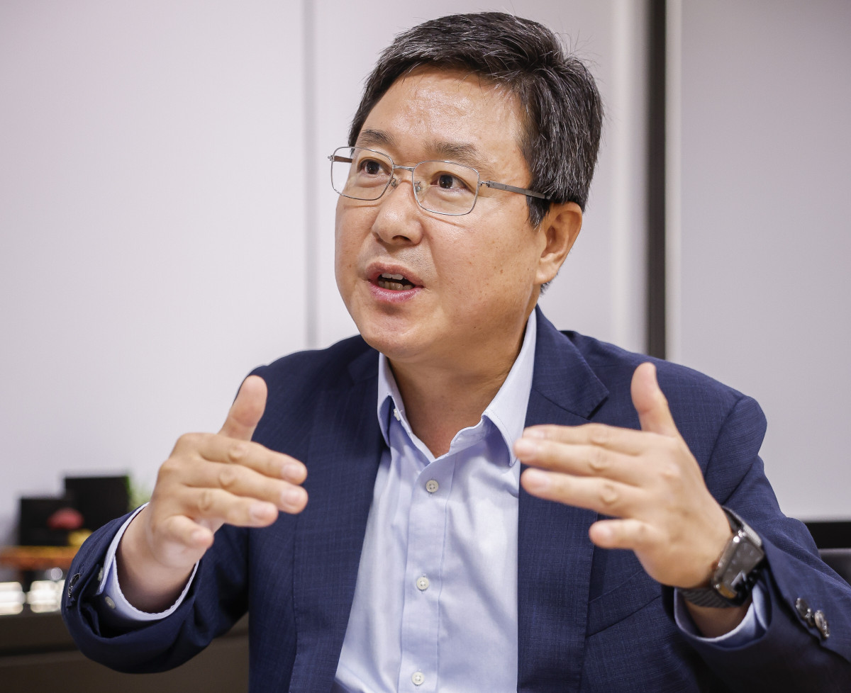 ▲오세민 교보증권 ECM본부장이 29일 서울 영등포구 교보증권에서 이투데이와 인터뷰를 하고 있다. 조현호 기자 hyunho@