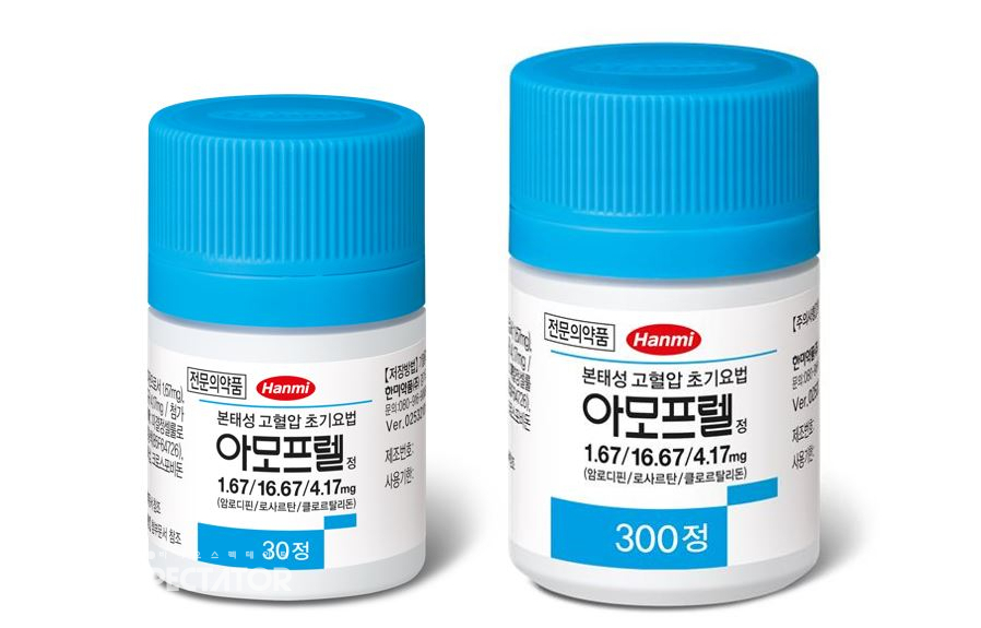 한미약품, "저용량" 3제 항고혈압제 '아모프렐' 출시