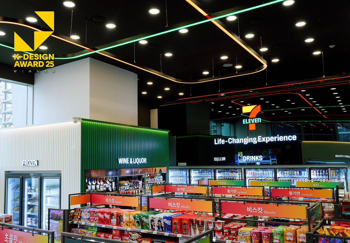 ▲서울 강동구 세븐일레븐 뉴웨이브 오리진점 내부 전경 (사진제공=코리아세븐)