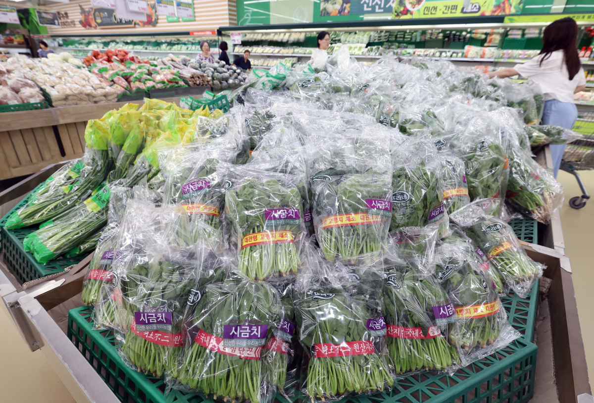 ▲지난달 소비자물가가 가공식품·수산물 등 가격이 오르면서 두 달째 2%대 상승세를 이어갔다. 폭염·폭우 영향으로 과일·채소 등 농산물 가격이 강세를 보였다. 소비쿠폰 수요가 많은 한우 등의 물가도 전달보다 상승 폭이 커졌다. 통계청이 5일 발표한 '7월 소비자물가동향'을 보면 지난 달 소비자물가지수는 116.52(2020년=100)로 1년 전보다 2.1% 올랐다. 소비자물가지수 상승률은 올해 1월부터 2%대를 기록하다가 지난 5월 1.9%로 떨어졌으나 6월부터는 두 달째 다시 2%대를 유지하고 있다. 이날 서울의 한 대형마트에서 시민들이 장을 보고 있다. 신태현 기자 holjjak@