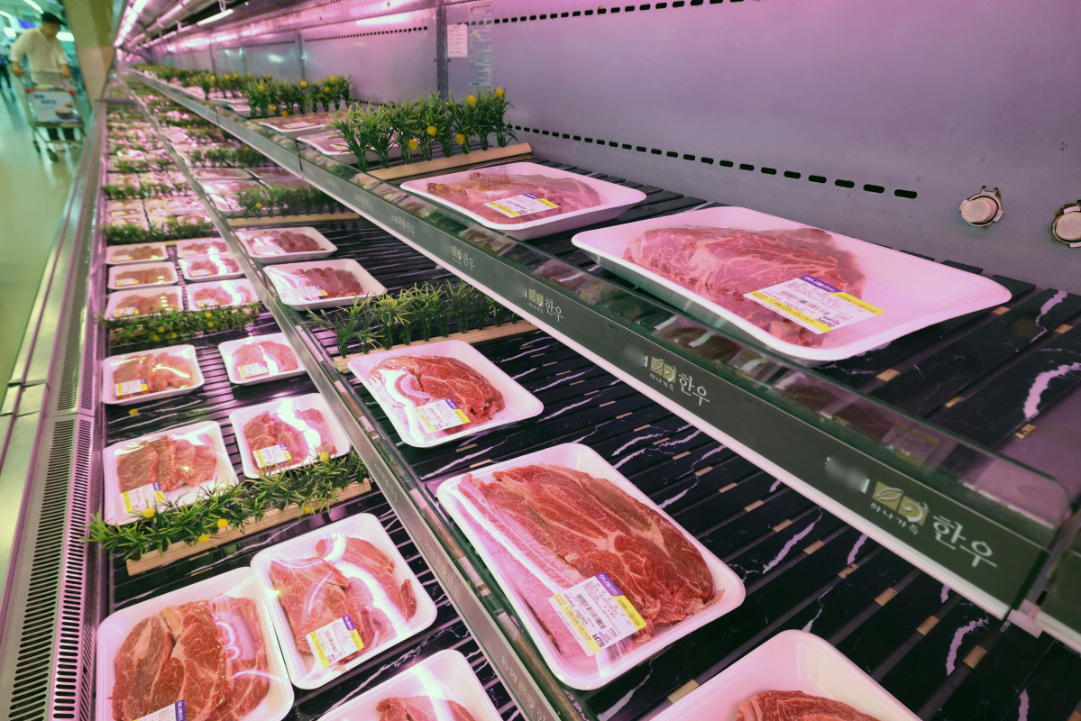 ▲지난달 소비자물가가 가공식품·수산물 등 가격이 오르면서 두 달째 2%대 상승세를 이어갔다. 폭염·폭우 영향으로 과일·채소 등 농산물 가격이 강세를 보였다. 소비쿠폰 수요가 많은 한우 등의 물가도 전달보다 상승 폭이 커졌다. 통계청이 5일 발표한 '7월 소비자물가동향'을 보면 지난 달 소비자물가지수는 116.52(2020년=100)로 1년 전보다 2.1% 올랐다. 소비자물가지수 상승률은 올해 1월부터 2%대를 기록하다가 지난 5월 1.9%로 떨어졌으나 6월부터는 두 달째 다시 2%대를 유지하고 있다. 이날 서울의 한 대형마트에서 시민들이 장을 보고 있다. 신태현 기자 holjjak@
