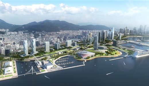 ▲부산북항재개발 조감도 (사진제공=한국해양수산개발원)