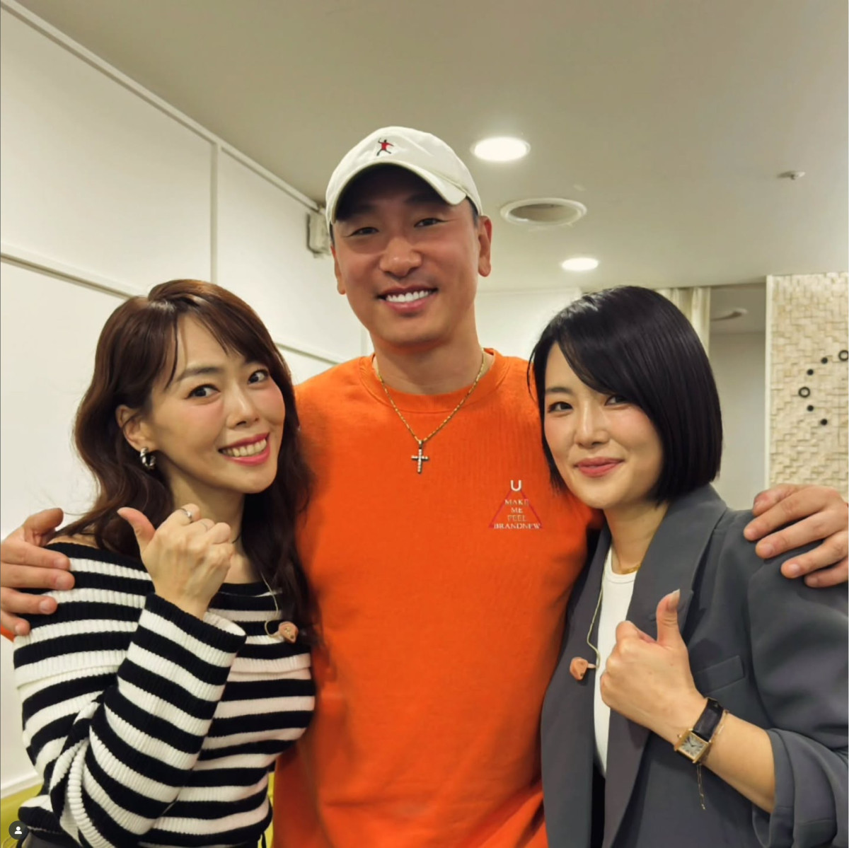 ▲故 이민(왼), 라이머, 크리스탈. (출처=라이머SNS)