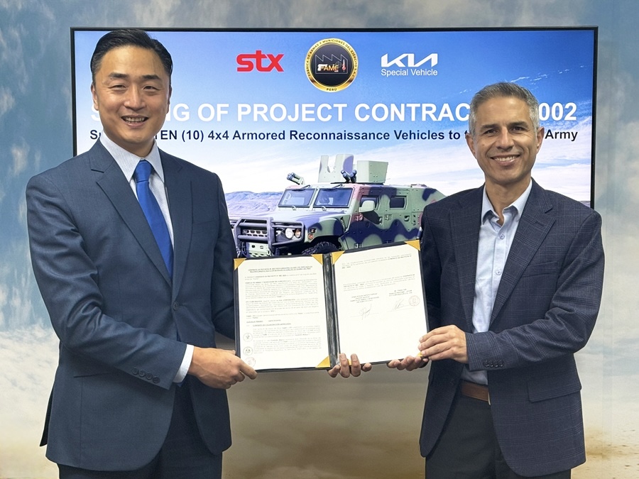 STX, 페루 방산기업과 기아 소형전술차량 공급