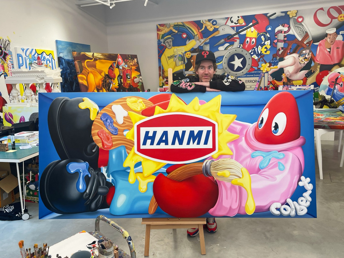 ▲한미반도체와 필립 콜버트 협업 아트워크 (자료제공=한미반도체)