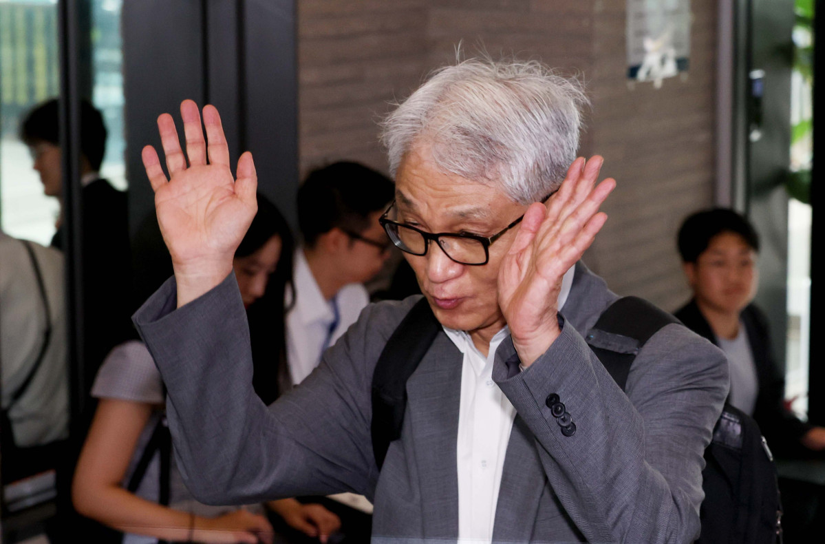 ▲여상원 국민의힘 중앙윤리위원회 위원장이 11일 서울 여의도 국민의힘 중앙당사에서 전당대회 합동연설회를 방해한 전한길 씨의 징계 절차 논의를 위해 열린 회의에 참석하고 있다. 신태현 기자 holjjak@