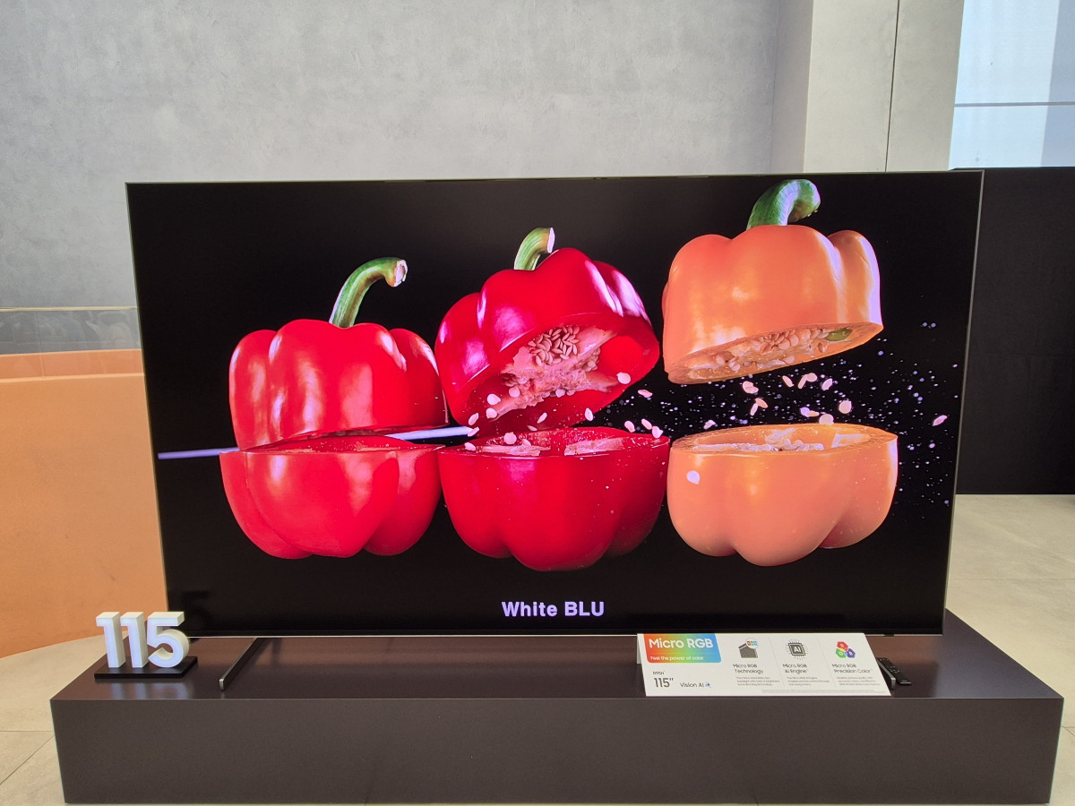 ▲115인치 마이크로 RGB TV (박민웅 기자 pmw7001@)