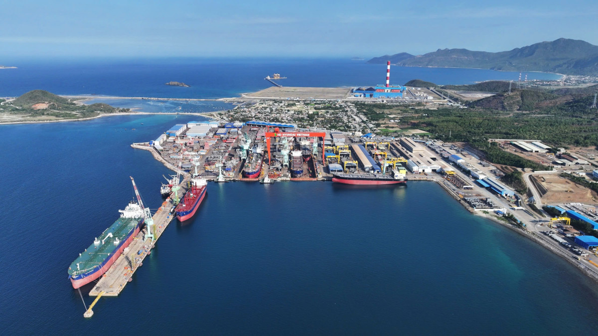 ▲HD현대베트남조선 야드 전경. (HD현대)