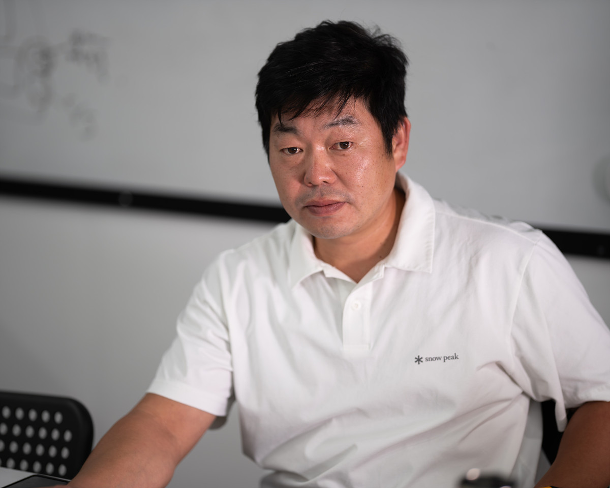 ▲파크골프 플랫폼 ‘고파크’ 김일준 스핀택 대표.(이준호 기자)
