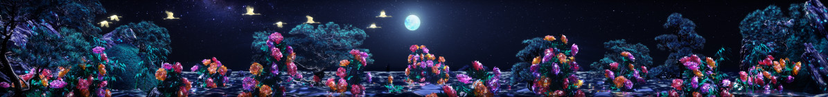 ▲미디어아트 '근사한 벽화, 다시 깨어나다' (국가유산청)