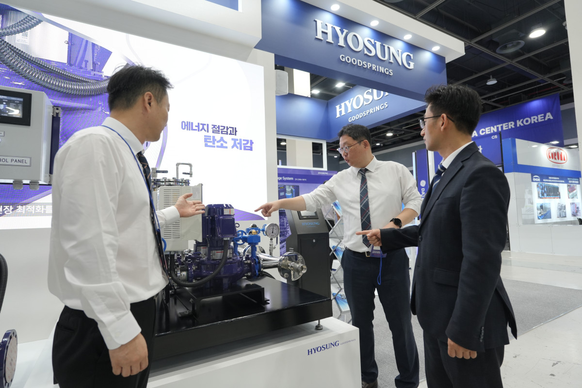 ▲효성굿스프링스가 13~ 14일 서울 양재동 aT센터에서 열린 2025 데이터센터 코리아에 참가해 데이터센터 관련 펌프 등 설비를 소개한다. (효성)