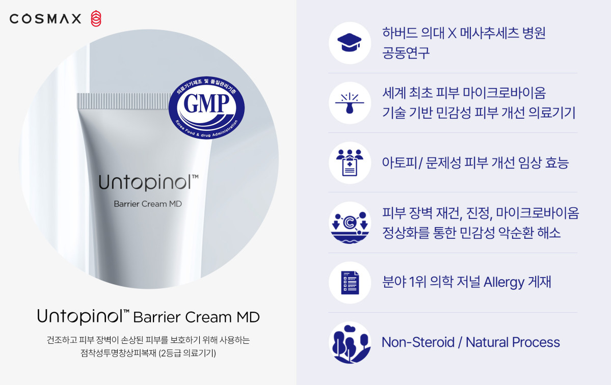 ▲코스맥스 언토피놀 MD크림. (사진제공=코스맥스)