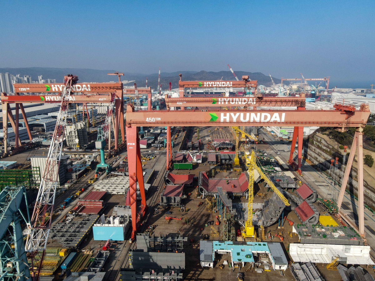 ▲HD현대중공업 야드 전경. (HD현대)