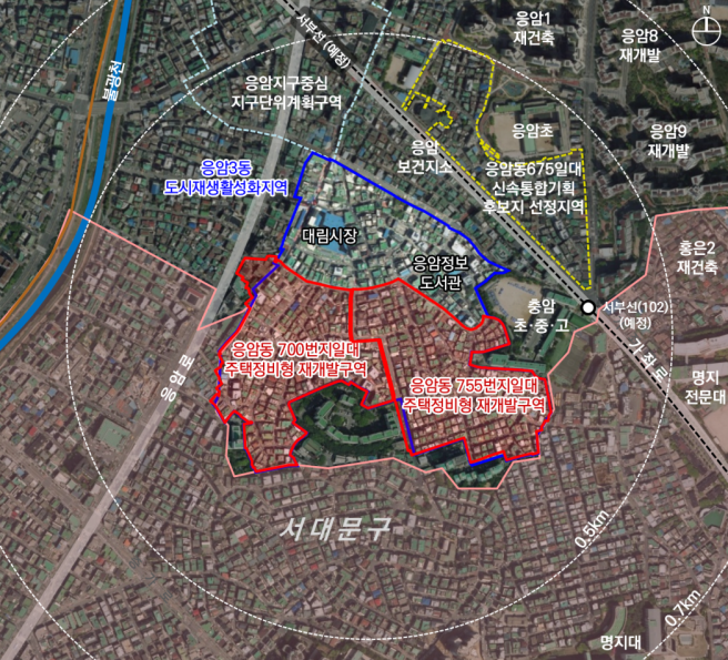 ▲서울시 은평구 응암동 700·755번지 일대 위치도. (사진제공=서울시)