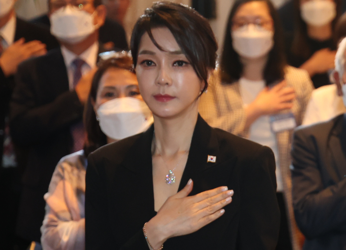 ▲2022년 6월 스페인 동포 만찬간담회에 참석한 김건희 여사(연합뉴스)