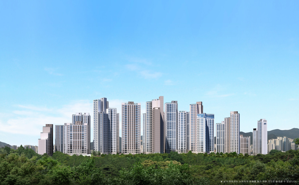 ▲'안양자이 헤리티온' 투시도. (사진제공=GS건설)