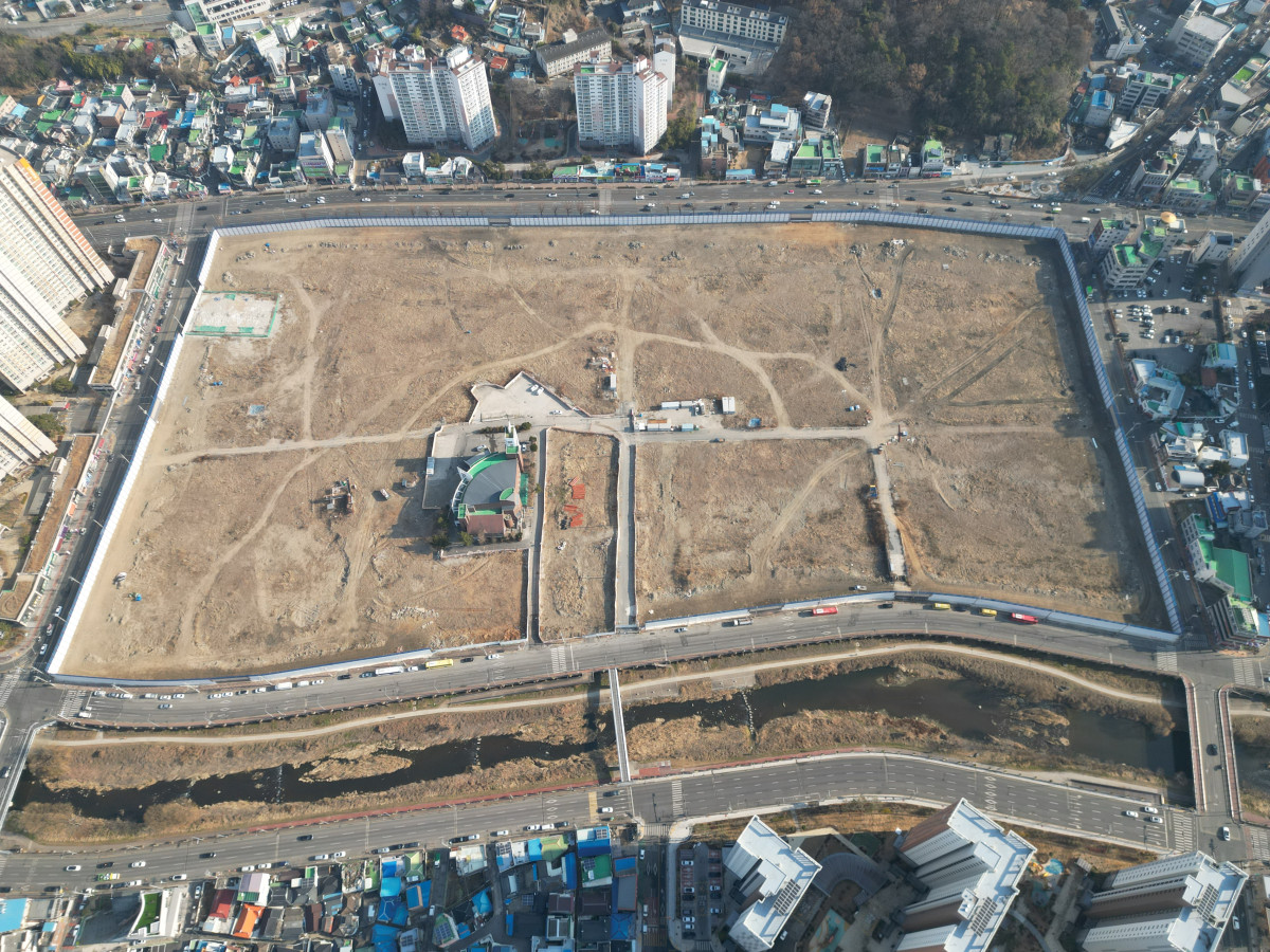 ▲광주 동구 학동4구역 재개발 현장 (현대산업개발)