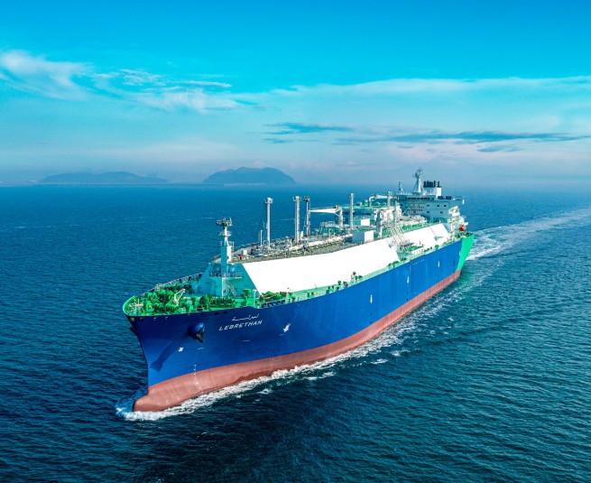 ▲액화천연가스(LNG) 운반선. (한화오션)