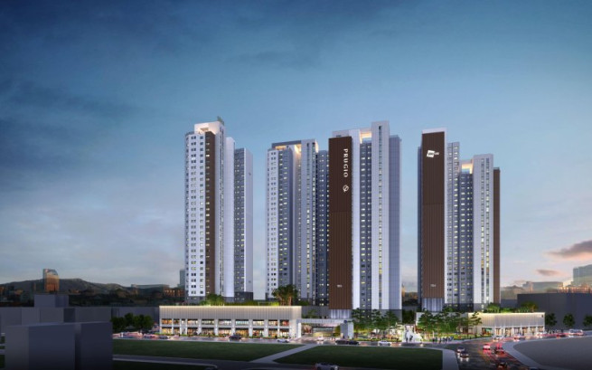 ▲'리버센트 푸르지오 위브' 투시도. (사진제공=대우건설)