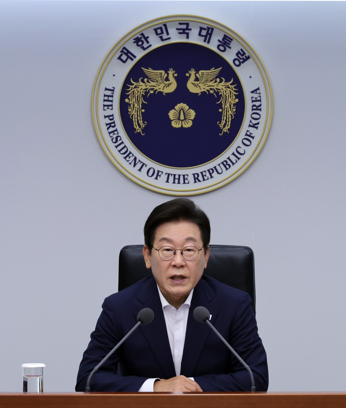 ▲이재명 대통령이 14일 서울 용산 대통령실 청사에서 열린 제7차 수석보좌관회의에서 발언하고 있다. (대통령실통신사진기자단) 2025.08.14.  (뉴시스)