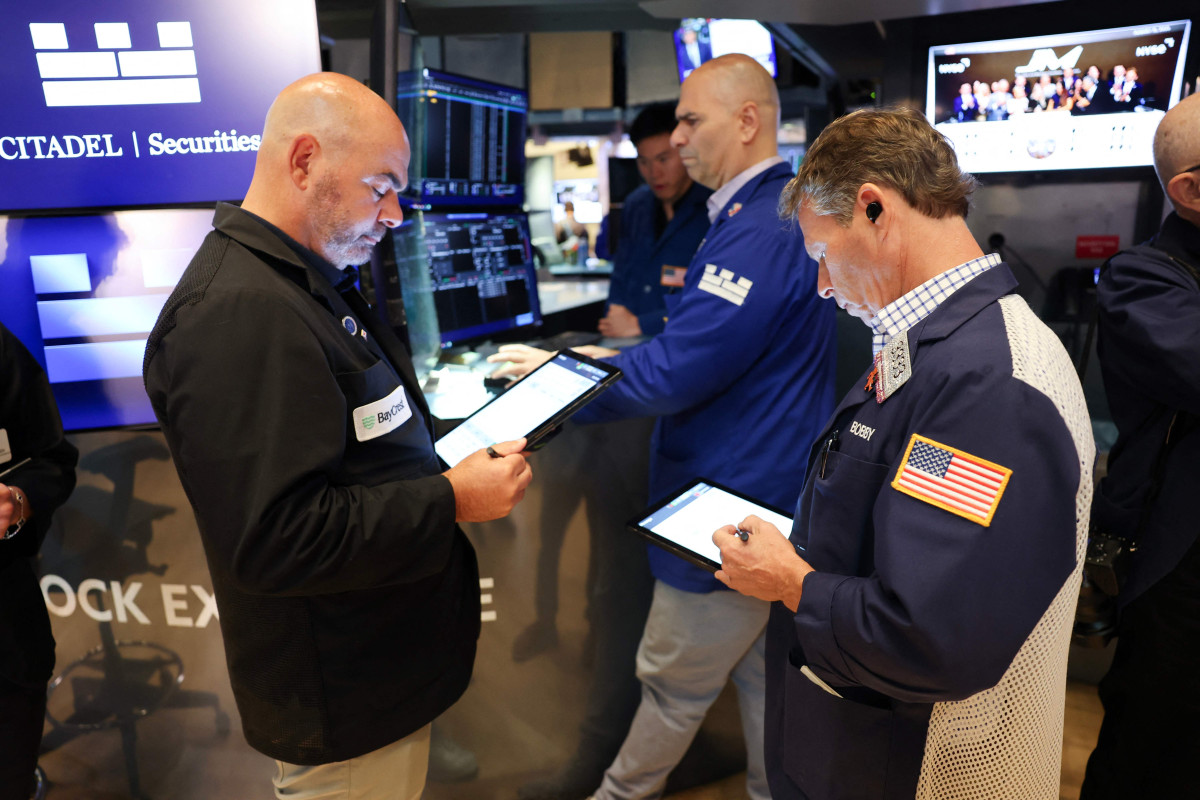 ▲15일(현지시간) 뉴욕증권거래소(NYSE)의 모습.  (뉴욕/AFP연합뉴스)