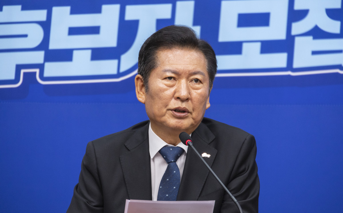 ▲정청래 더불어민주당 대표가 18일 국회에서 열린 최고위원회의에서 발언하고 있다. (연합뉴스)