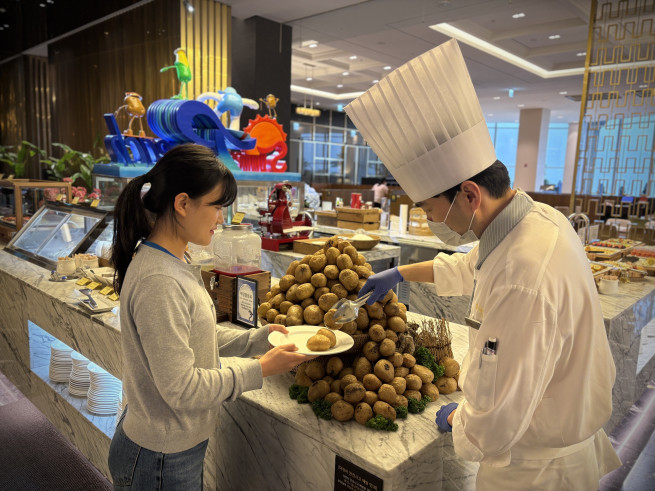 ▲강원랜드 하이원리조트에서 가을철에는 지역 감자 상생 프로젝트를 진행중이다. (사진제공 = 강원랜드)