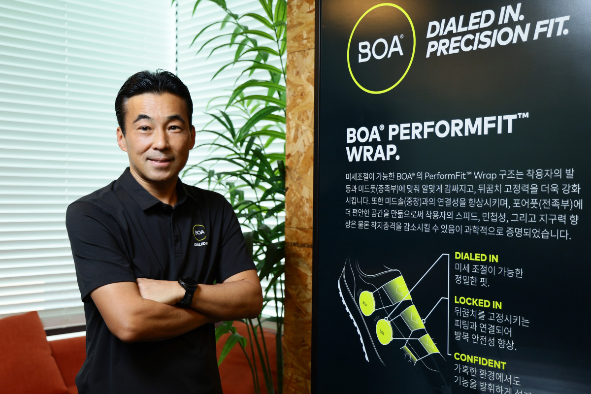 ▲글로벌 핏 솔루션 기업 보아테크놀로지(BOA‧보아)의 후루야 다이스케 신임 한국‧일본 지사장. (사진제공=보아테크놀로지)