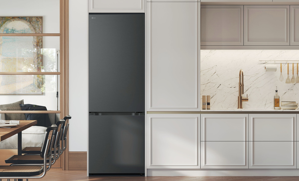 ▲LG전자 바텀 프리저 냉장고 신제품이 배치된 모습 (자료제공=LG전자)