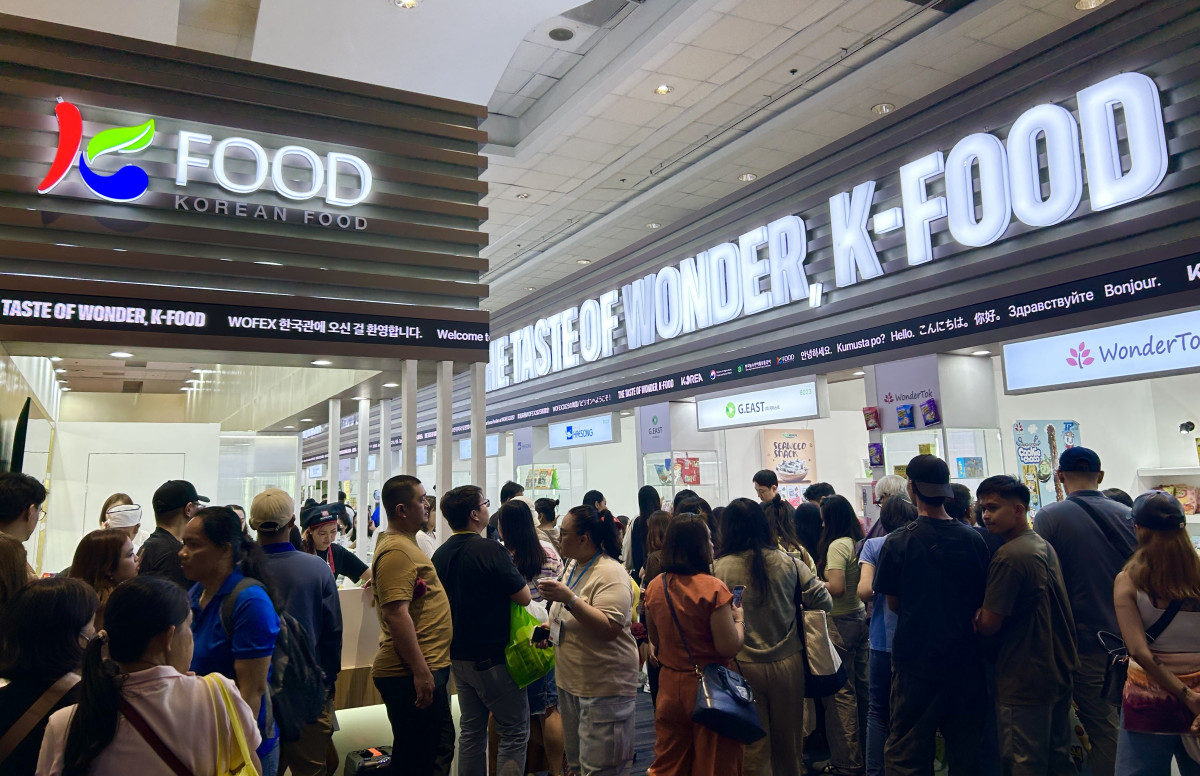 ▲6~9일 필리핀 마닐라에서 열린 ‘2025 마닐라 국제식품박람회(WOFEX)’ 통합한국관 전경. (사진제공=한국농수산식품유통공사)