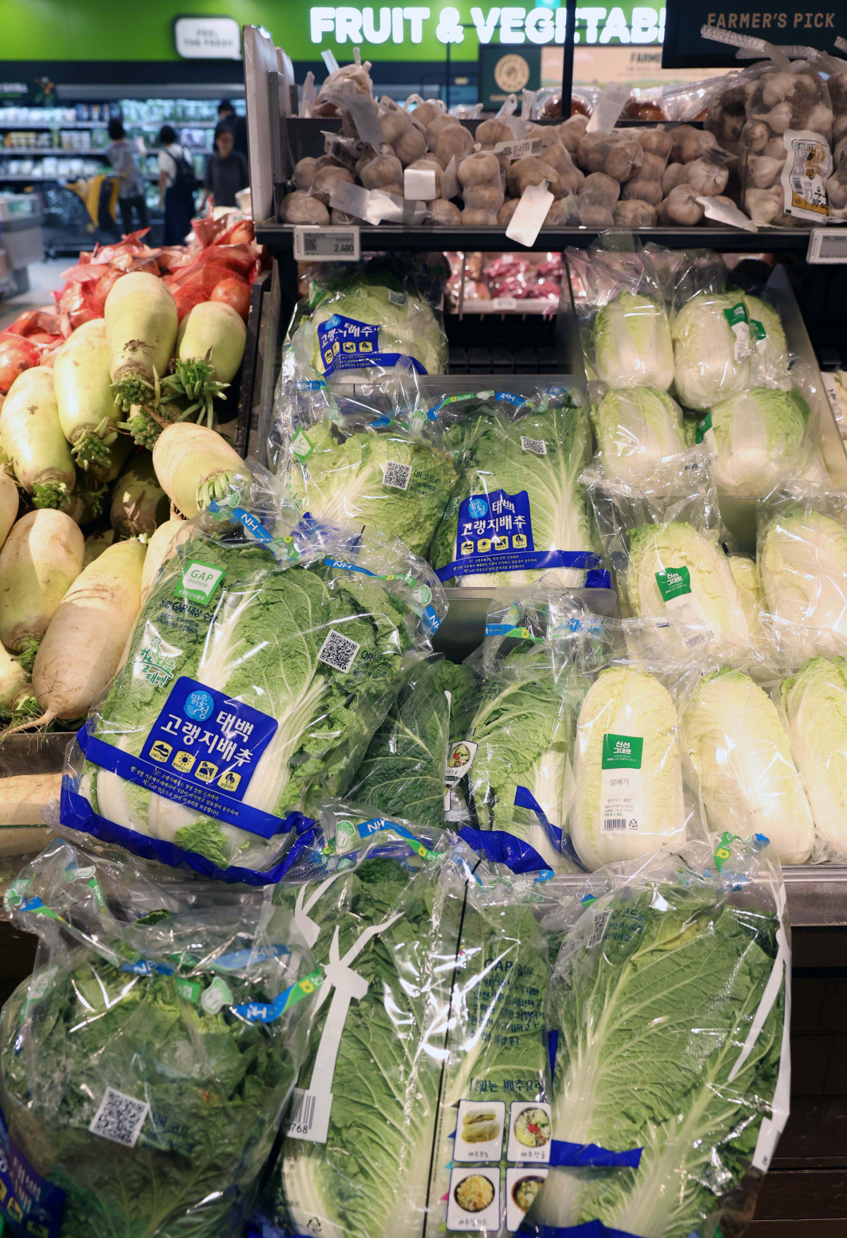 ▲서울의 한 대형마트에 배추가 진열되어 있다.  (신태현 기자 holjjak@)