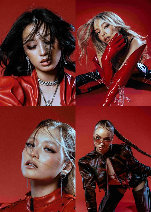 ▲걸셋(GIRLSET) 렉시(왼쪽 상단부터 시계방향으로), 카밀라, 사바나, 켄달(사진제공=JYP엔터테인먼트)