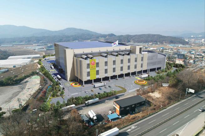 ▲'오뚜기물류서비스 백암 물류센터' 조감도. (사진제공=동부건설)