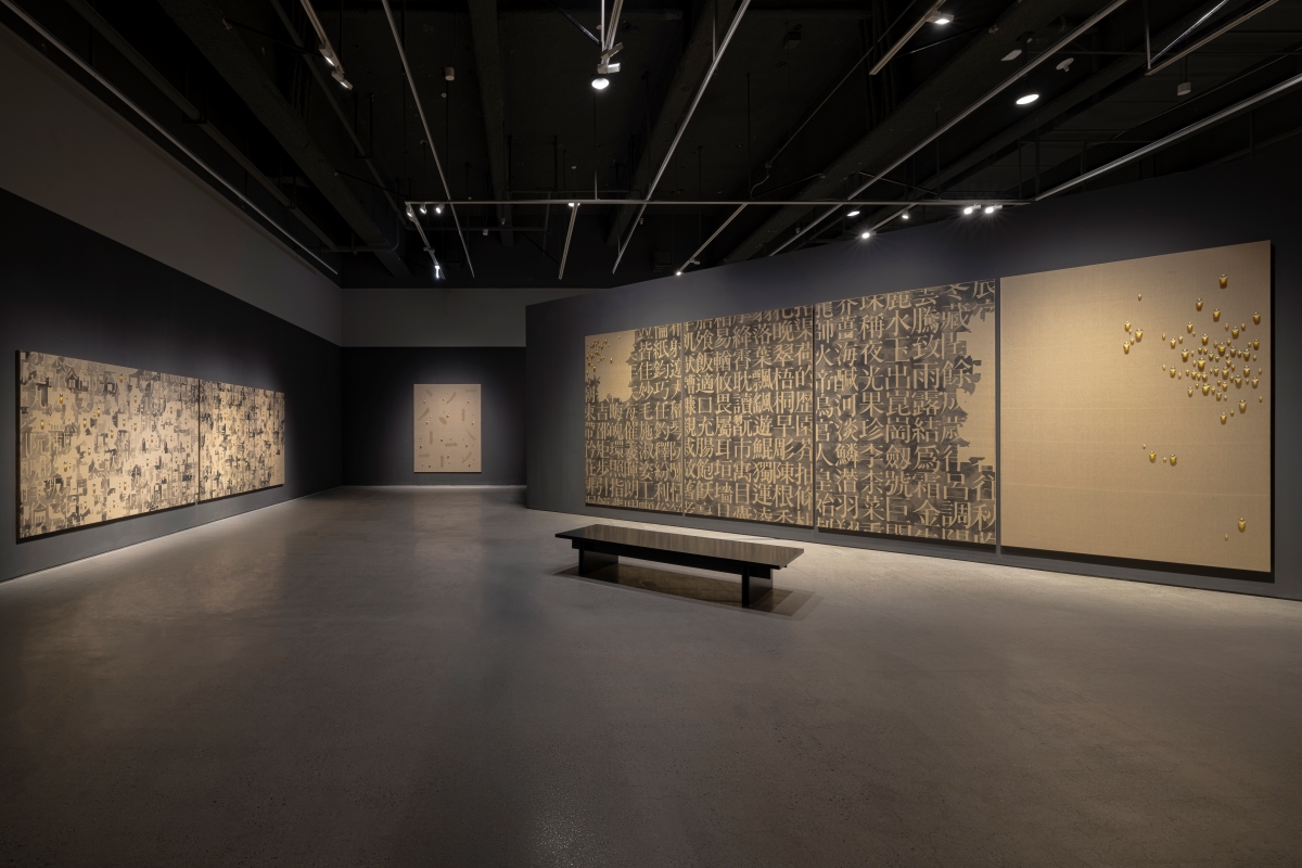 ▲김창열 전시 전경 (자료제공=국립현대미술관)