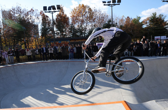 ▲2024년 11월 노해체육공원에서 개최된 청소년 스포츠페스티벌 행사 모습. (사진제공=노원구)