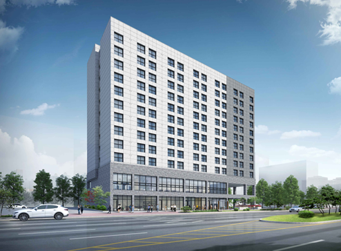 ▲현대적인 고층 건물이 깔끔한 외관과 상업공간, 조경을 갖춘 모습으로 나타나고 있다. (경기주택도시공사(GH))