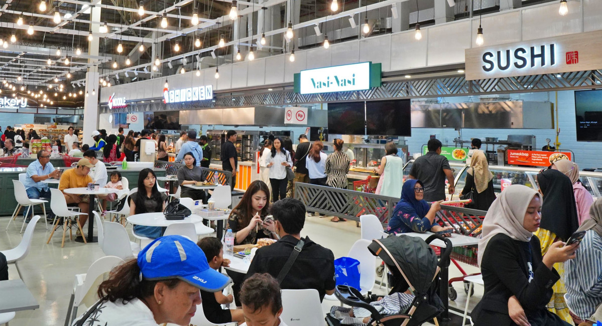 ▲인도네시아 발리 덴파사르지역에 있는 롯데마트 발리점 '요리하다 키친' 매장 전경. (사진제공=롯데마트)