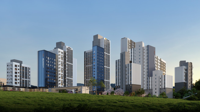 ▲서울 관악구 미성동 건영아파트 재건축정비사업 투시도 (자료제공=호반건설)