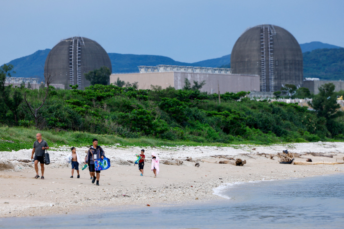 ▲20일(현지시간) 대만 핑둥현 지역에 있는 마안산 원자력발전소의 모습. (로이터연합뉴스)
