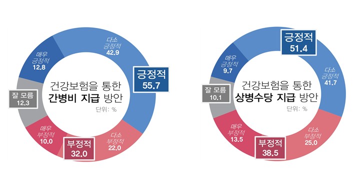 ▲건강보험을 통한 간병비 지급 방안 및 상병수당 지급 방안 조사 (자료제공=경총)