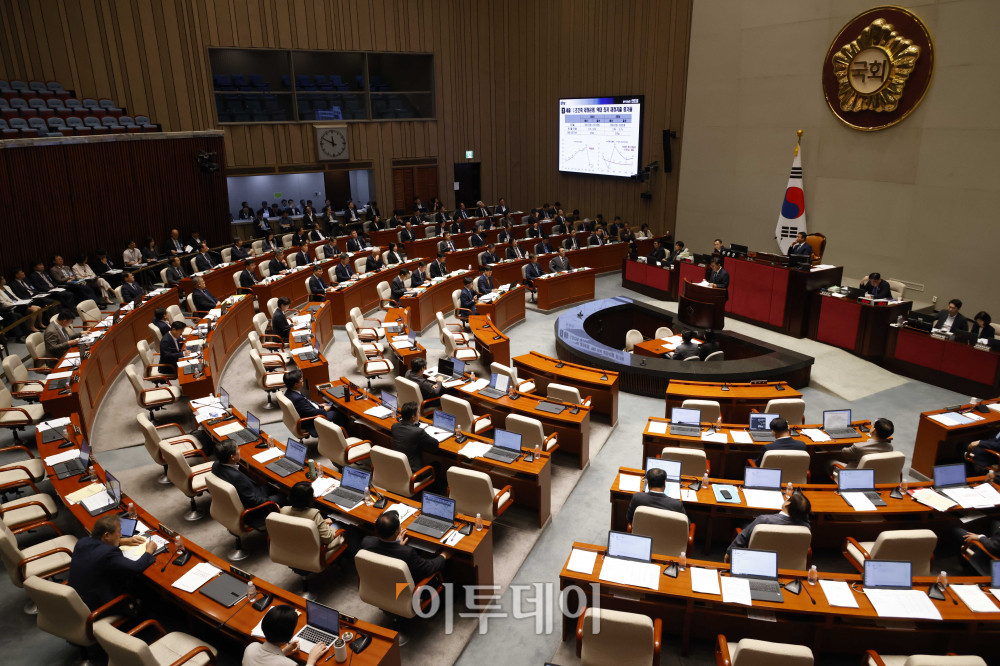 ▲25일 서울 여의도 국회에서 예산결산특별위원회 전체회의가 열리고 있다. 고이란 기자 photoeran@