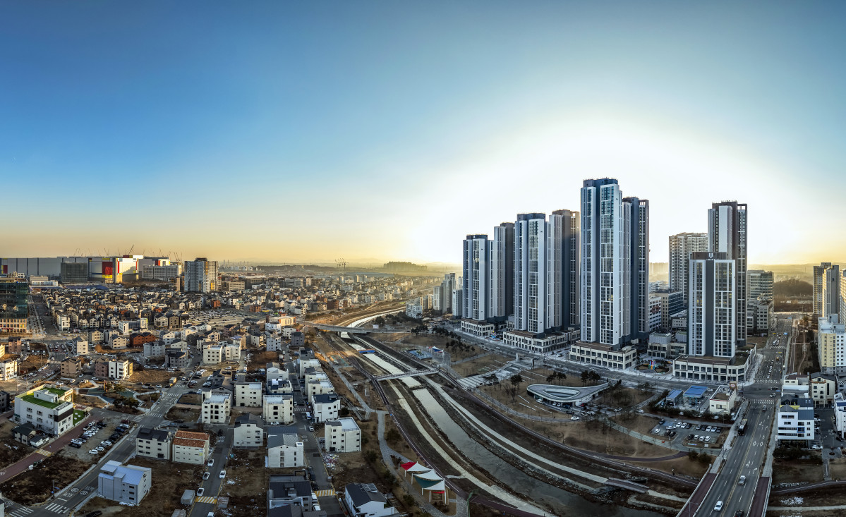 ▲‘고덕 유보라 더 크레스트’ 전경. (사진제공=반도건설)