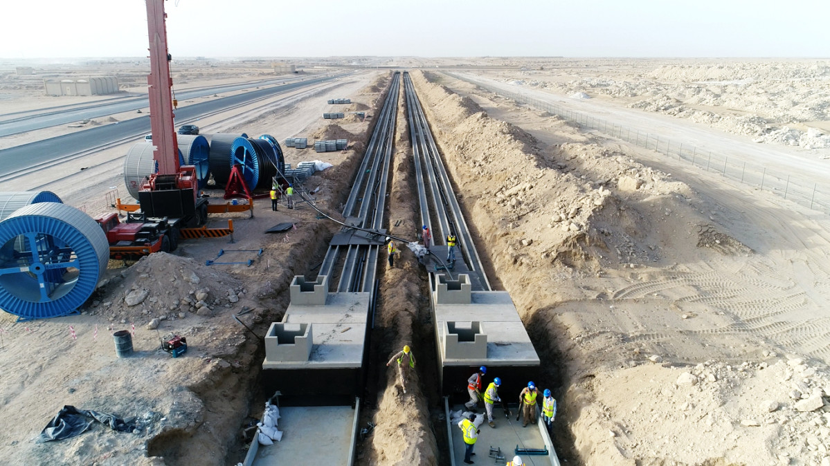 ▲대한전선이 중동에서 초고압 전력망 턴키 공사를 수행하고 있다. (자료제공=대한전선)
