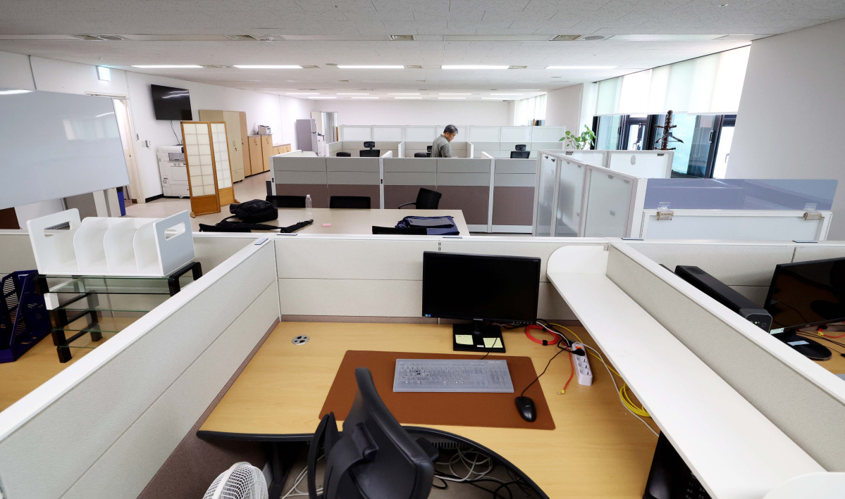 ▲행정안전부 산하 경찰국이 폐지된 26일 서울 종로구 정부서울청사 내 경찰국 사무실이 비어있다. 신태현 기자 holjjak@