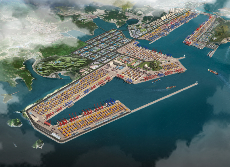 ▲부산항 진해신항 조감도 (사진제공=부산항만공사 )